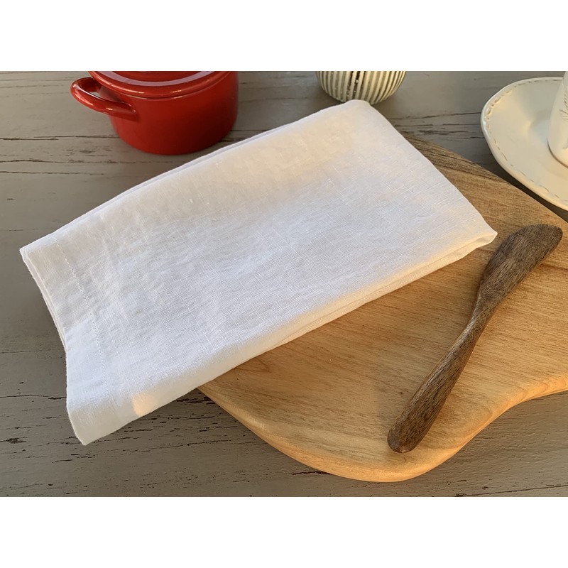 Eight Owls Linen Napkins – 100% Pure Stonewashed Linen Cloth