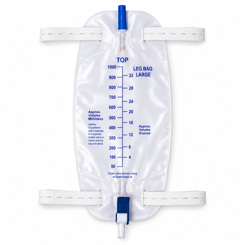 Leg Drainage Bag for Fluid Collection – Anti-Backflow Design for