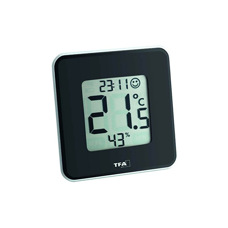 TFA Set Thermo-Hygrometer 30.5021 Style 1 x schwarz + 1