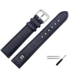 MARBURGER Watch Strap 20 mm Leather Alligator Embossing with Stitching