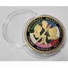 Whole Armour of God Challenge/Commemorative Coin. 24ct Gold, Enamel, 40mm