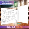 SCRIBBLEDO United States Map for Classroom Dry Erase Board for