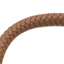 Nicerity PU Leather Braided Purse Strap 11.8inch Replacement Handle Short Handbag Strap Top Handle with Golden Hardware for DIY Handbag Purse Making Accessories, Handbags (Brown)