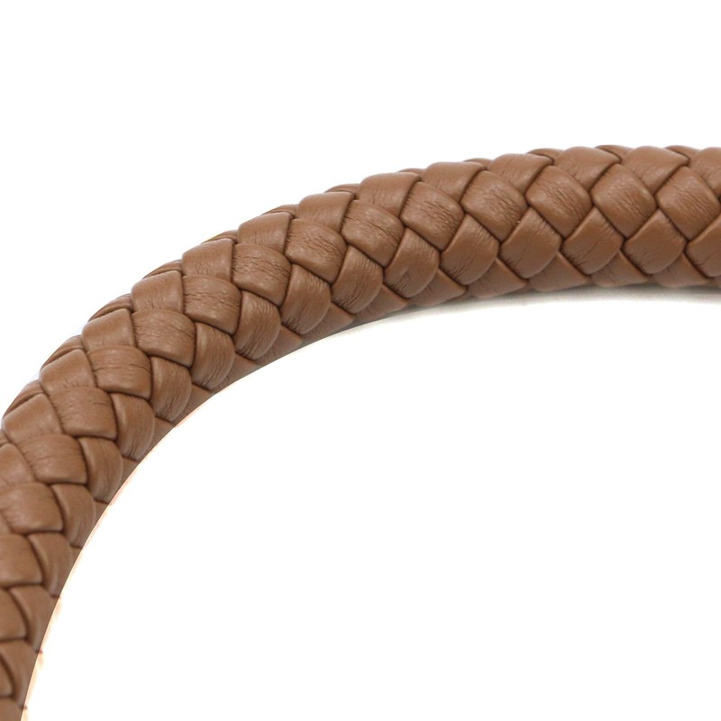 Nicerity PU Leather Braided Purse Strap 11.8inch Replacement Handle Short
