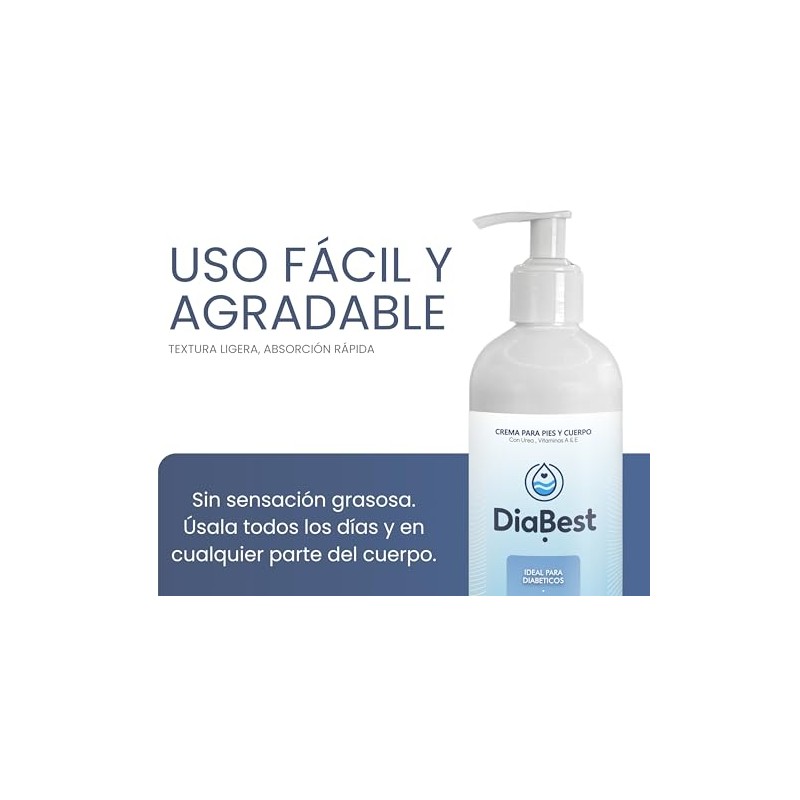 Diabest 500ml. | Crema para Pies Agrietados y Piel Muy