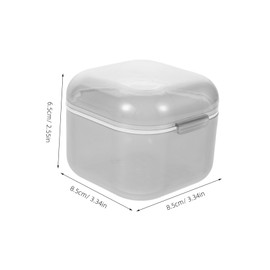 SAFIGLE Nail Soaking Tray Box Transparent Sterilizer for Manicure Tools Lightweight and Portable Cleaning Pot for Nail Drill Bits Scissors Tweezers and Art Tools