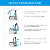 Puroma 2 Pack 4 Digit Combination Locks Outdoor Waterproof Padlock