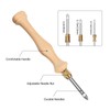 JSRQT Wooden Handle Punch Needle Embroidery Set, Adjustable Punch Needle