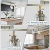 LOUSACE 2 Light Brushed Nickel Bathroom Vanity Track Light Fixtures