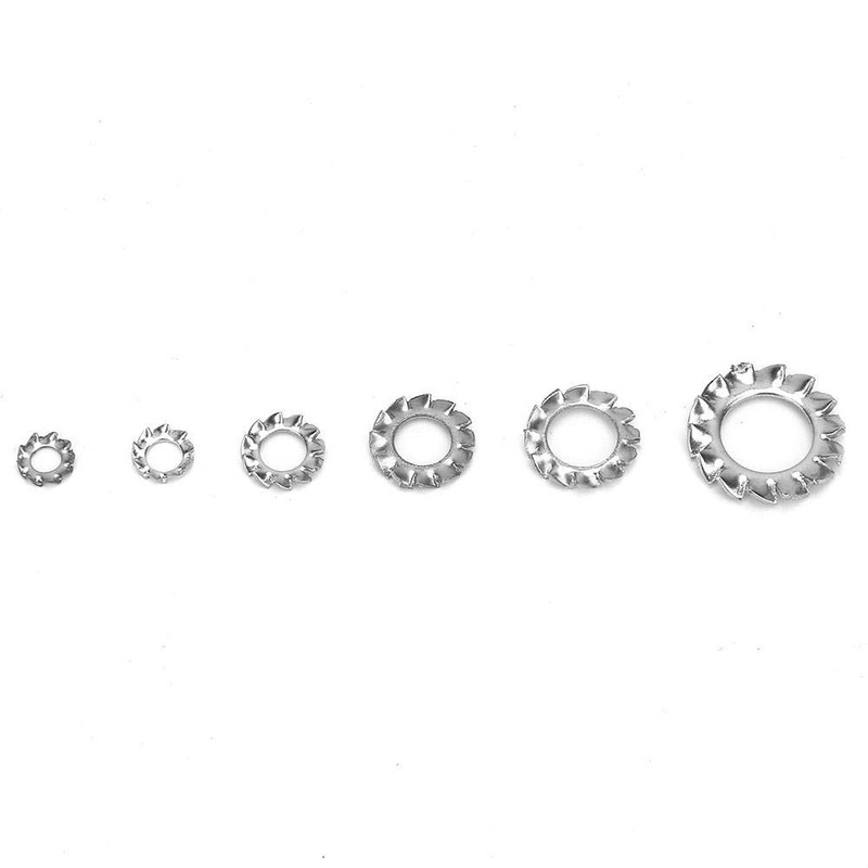 300pcs/set External Dental Lock Washers M2.5 M3 M4 M5 M6