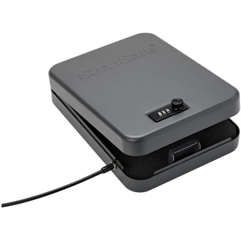 SnapSafe Lock Box Combination Lock Portable Travel Gun Safe Case