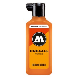 Molotow One4All Refill MO692218, Refill Ink for Permanent Markers, 180 ml, Pack of 1, Neon Glow