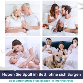 ZenPur Waterproof Mattress Protector King Size 160x200 cm - Hypoallergenic, Anti-mite, Antibacterial Mattress Cover - BI-OME Treated Kingsize Mattress Protectors Made in EU