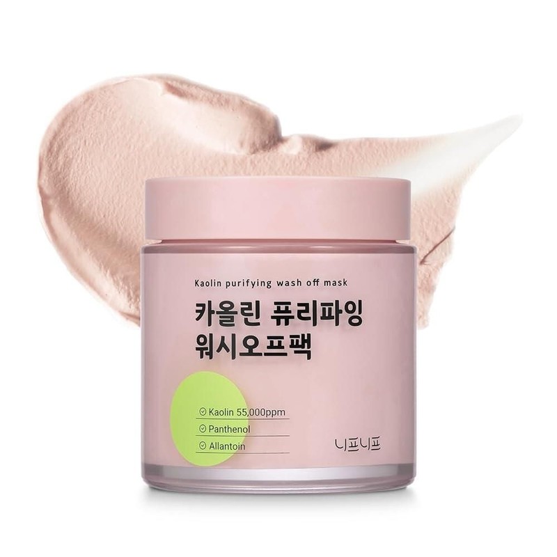 NEAF 카올린 퓨리파잉 워시 오프 팩 건조하고 민감한 피부 위한