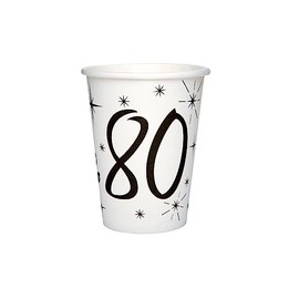 Santex 5242-80 Tumblers, 80 Years, Pack of 10
