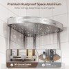 Binecer Corner Shower Caddy Standing, 3 Tier Shower Organizer Stand