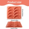 Fchil Silicone Croissant Mold, 8-Cavity Baking Pan, Terracotta