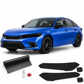 Amber Delete Smoked Headlight and Taillight Tint Kit Compatible with Honda Civic 2022 2023 2024 2025 11th Gen Sedan Hatchback Accessories TPU Precut Headlight and DIY Taillight Film 59x11.8"