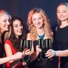 Domensi 60 Pack Black Acrylic Champagne Flutes Bulk 6 oz