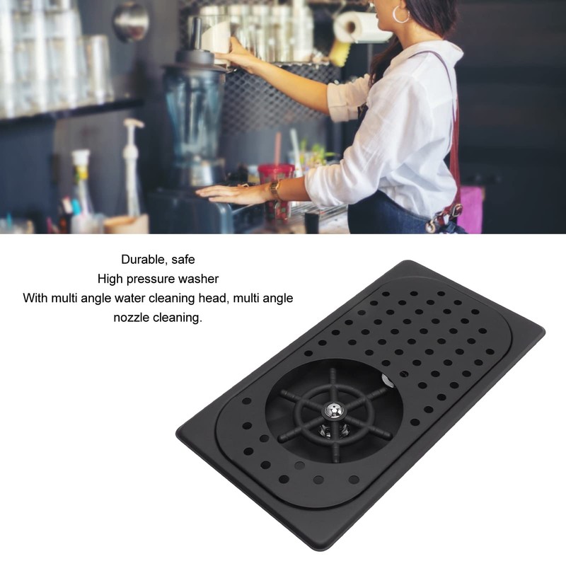 Diydeg Pitcher Rinser, Stainless Steel Countertop Cup Washer Spray Rinser,