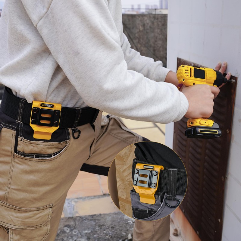 MELOTOUGH Drill Belt Clip,Drill Holder for Tool Belt,Measuring Tape Holder