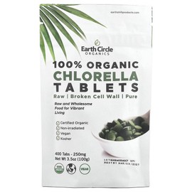 Earth Circle Organics 100% Organic Chlorella Tablets 400 tablets, 1 piece / 어스 서클 오가닉 100% 유기농 클로렐라 정 Earth Circle Organics 100% Organic Chlorella Tablets 400정, 1개