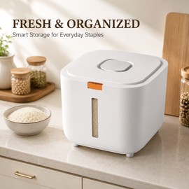 Sealed Rice Storage Container with Lid, 5kg/10kg