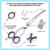Left-Handed Pet dog Grooming Scissors Set Pro-Grade Curved Shears for