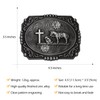 BBOTEN Western Belt Buckle for Men Women, Cowboy Celtic Cross