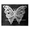 Timeless Patterns Antique Irish Butterfly & Pearl Beads, Reproduction Applique