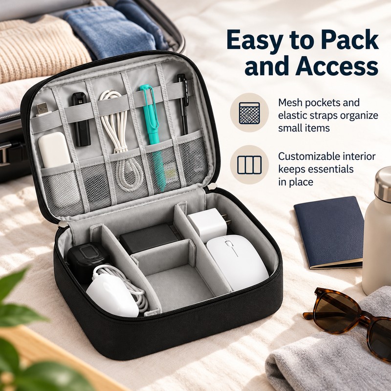 Smell Proof Storage Bag for Travel – Large Capacity Organizer