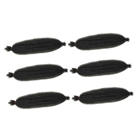 Outanaya 6pcs Wavy Twisted Afro Wig Braiding Hair Extensions Synthetic Hairpiece for Women