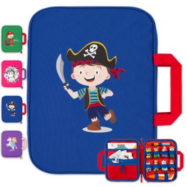 GRINSEZWERGE Bag for Edurino & Tonies figures, TipToi pen and accessories, collector's case with space for 8 figures, also for Tip TOI accessories and books as well as Toniebox Tonie figures, Paolo