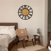 LEIKE Large Wall Clocks,Silent,Non Ticking,Battery Operated Rustic Round Modern Big