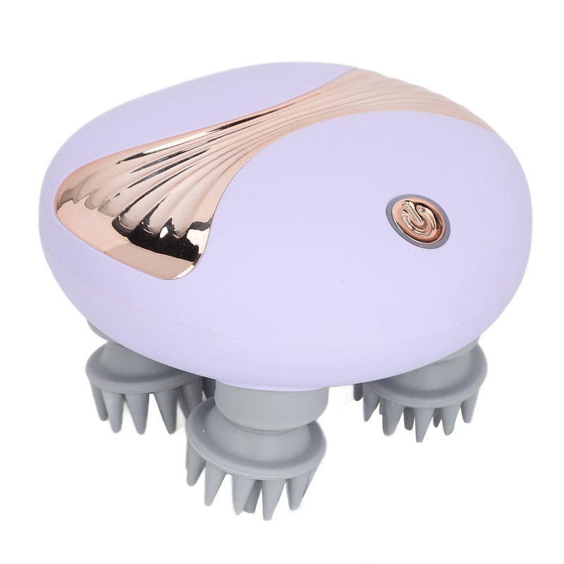 Electronic Scalp Massager Waterproof Kneading Vibration Multi Functional Rechargeable Handheld