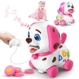 Musical Toys for 1 Year Old Girl Gifts, Bilingual Baby Toys 6-12-18 Months, First 1st Birthday Girl Gifts for Boy, Learning Educational Toddlers Puppy for 1 Year Old Boy Present
