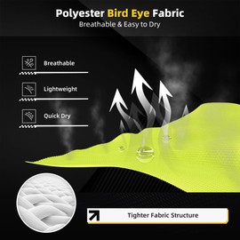 SHORFUNE 2 Pack High Visibility Safety Vest with Pockets, Mic Tab, Reflective Strips and Zipper, ANSI/ISEA Standards,Yellow, XXL