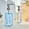 JASAI 2Pack 18OZ Glass Soap Dispenser with Rustproof 304 Stainless