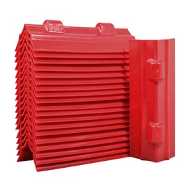 ENJ 20 Pack Red Flatbed Edge Protectors for Cargo Loads Corner Protectors Flatbed Used Together with Webbing to Protect Cargo