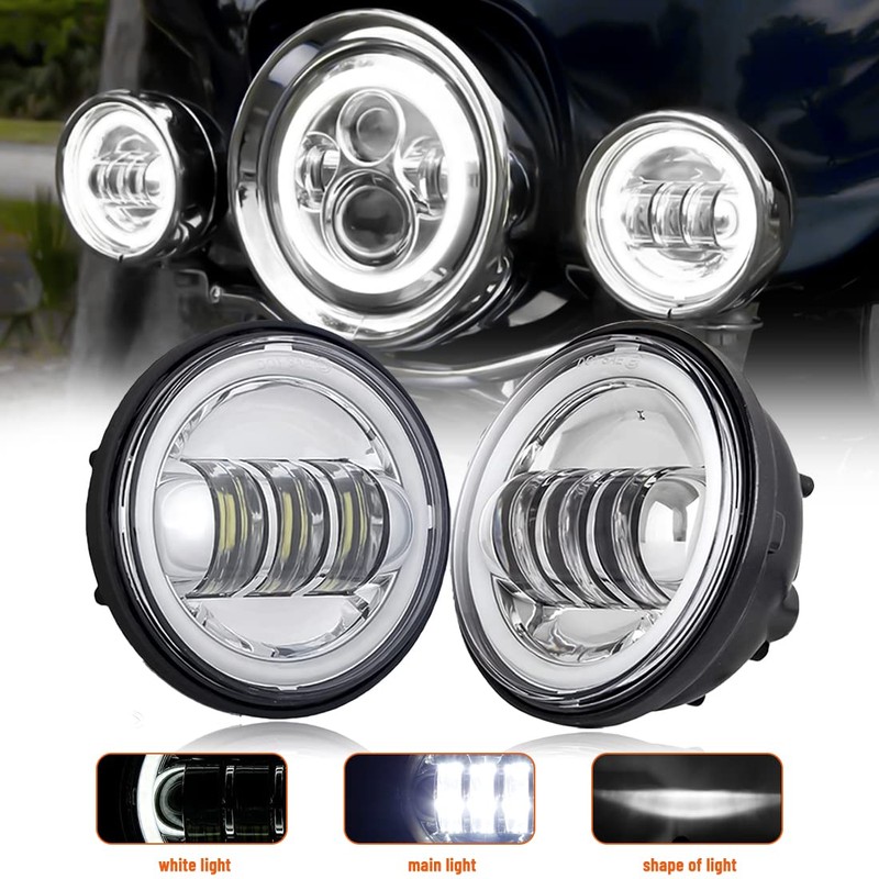 VOSICKY Motorcycle, General Purpose, For Refurbishment, 4.5 Inches, Fog Light,
