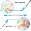 EooUooIP Highlighters Pen, 12 Colors Broad and Fine Tips Pastel