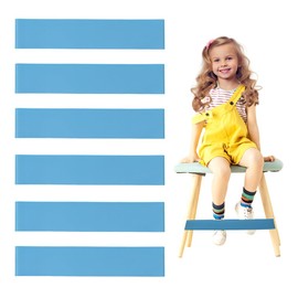 Deermon Fidget Classroom Chair Bands for Kids with Fidgety Feet, 1.1mm Thick 12 Latex Bouncy Foot Fidget Flexible Seating Bands Improve Classroom Focus, Ameliorate Sensory Input