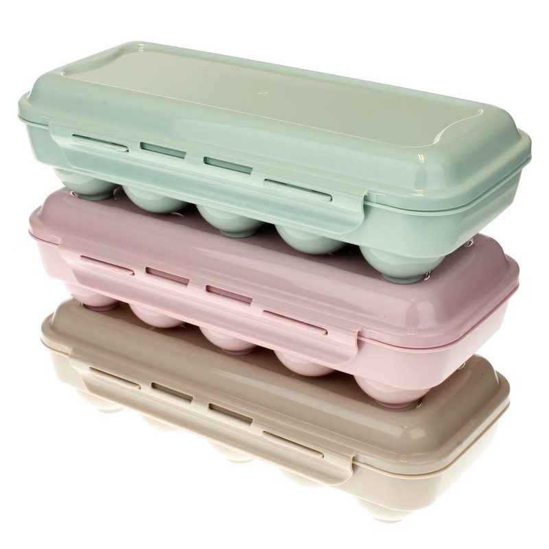 meberg PF114121 Egg Box for 10 Eggs, Set of 3,