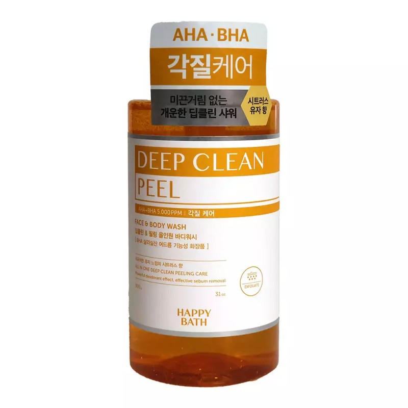 Happybath 해피바스 딥클린 아하바하 각질케어 바디워시 900g Happy Bath Deep