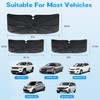 Windshield Sun Shade Umbrella, Portable Foldable, Spring Structure Wind Shield,