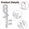 20-Pack Transparent Window Blind Fasteners – Sturdy Hold for Various
