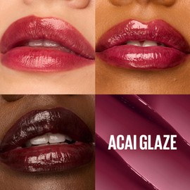 Maybelline New York, Balsamo Labial hidratante Lifter Glaze con aceite de cereza, Tono Acai Glaze