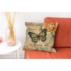 Set of 4 Spring Summer Butterfly Flowers Throw Pillow Covers-