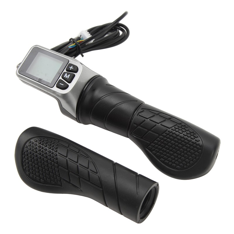 Half Twist Throttle Grip with Display Meter 3 Modes Sine
