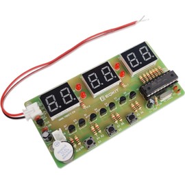 DONGKER Digital Clock Soldering DIY Exercise Kits 6-Bit with Board for DIY Soldering Student STEM Project for Learning and Teaching Electronic Clock for Beginners and Electronics Lovers